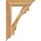 Ekena Millwork Merced Traditional Rough Sawn Bracket w/ Offset Brace, Western Red Cedar, 8"W x 30"D x 42"H BKT0806X30X42MRC01RWR - alternate 3